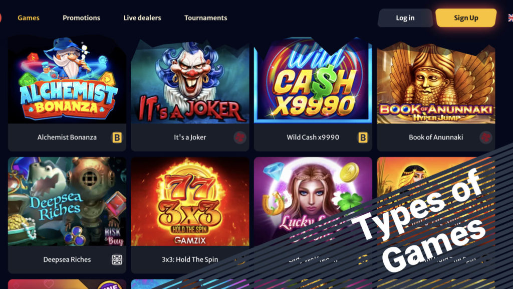 Types of Games at Hellspin Casino 