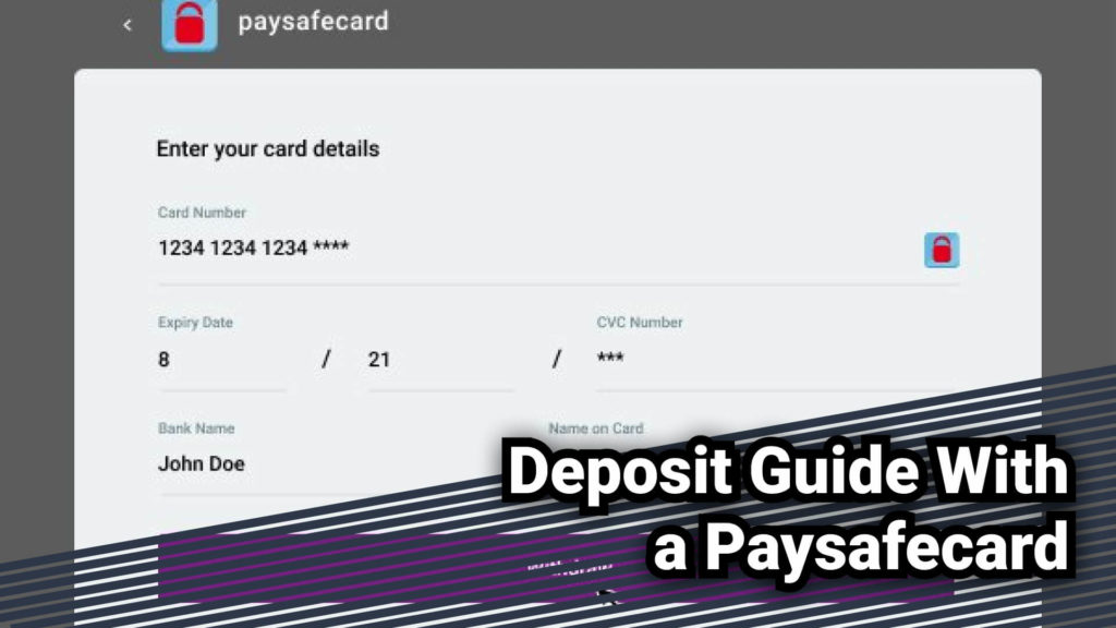 Deposit Guide With a Paysafecard 