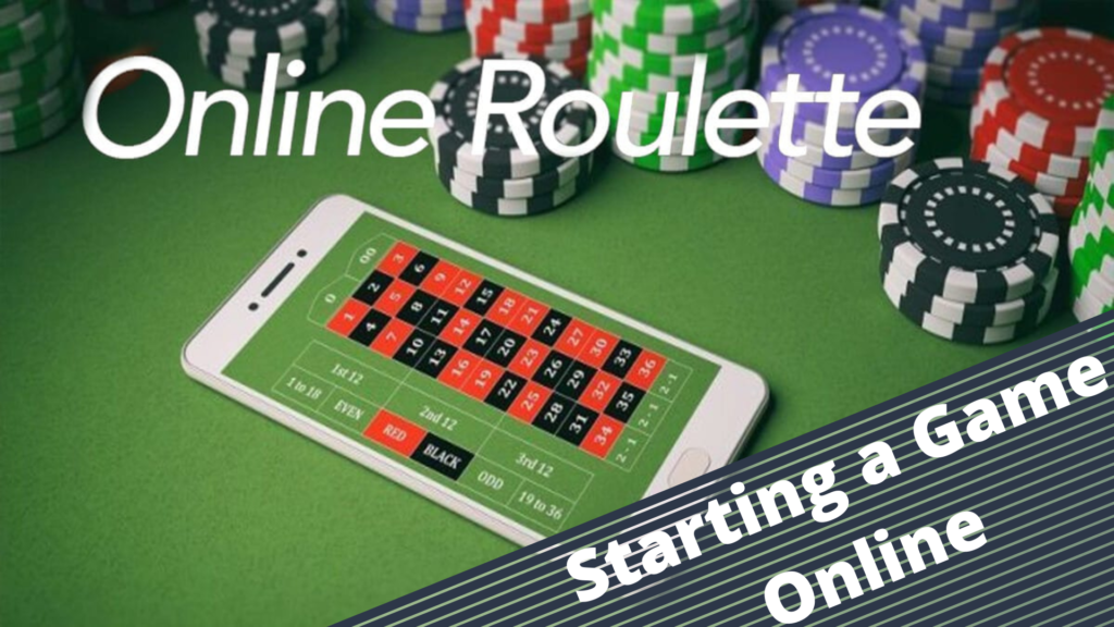 Instructions for starting a Roulette game online 